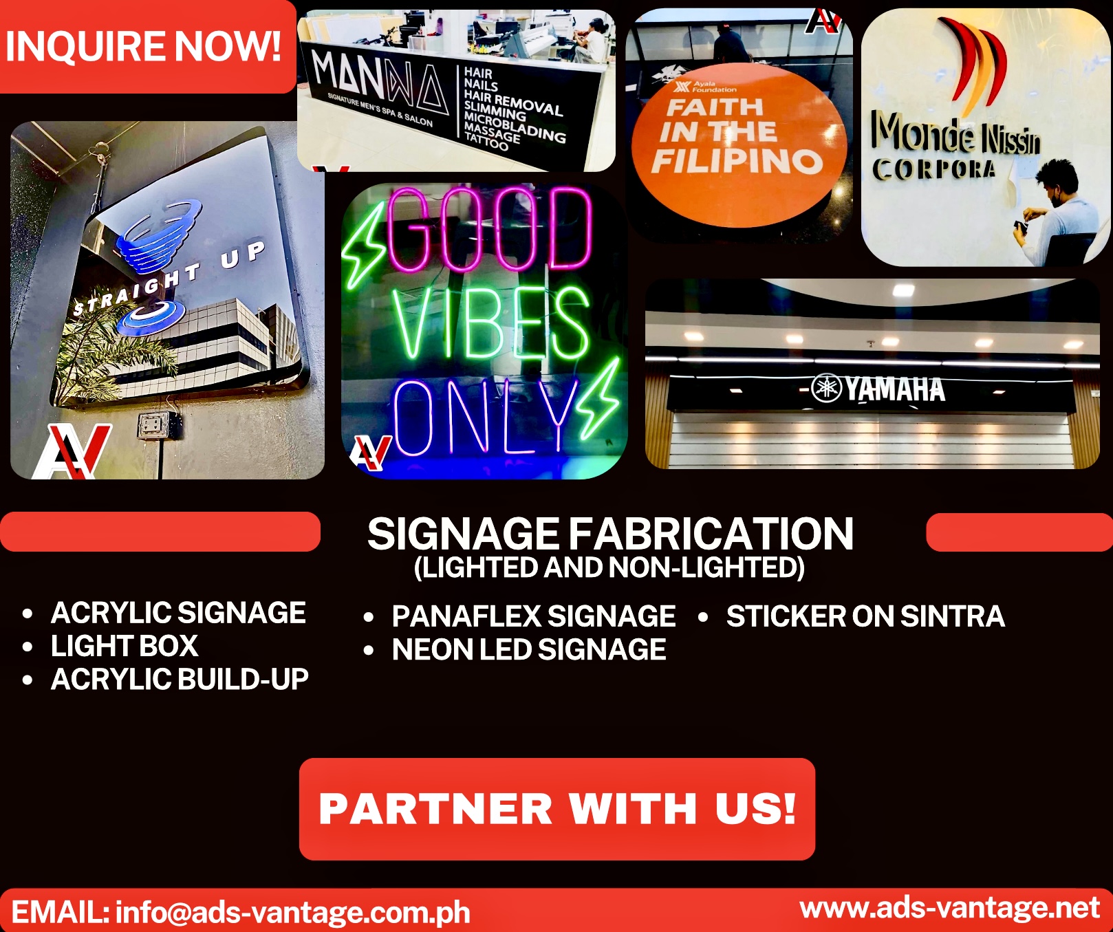 SIGNAGE FABRICATION (LIGHTED & NON-LIGHTED)